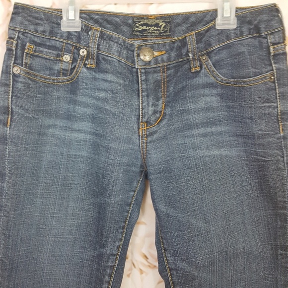 Seven Jeans 28 Stretch Denim Crop Capri Pants 28 - Picture 4 of 6